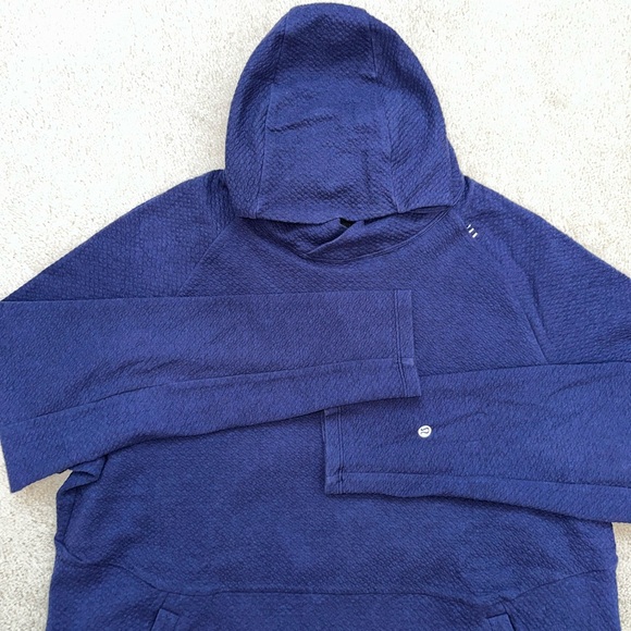 lululemon men’s at ease hoodie size L heathered night sea - Picture 1 of 2